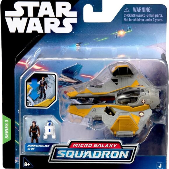 STAR WARS Anakin Skywalker's Jedi Interceptor #0057 - Micro Galaxy Squadron - Picture 1 of 1